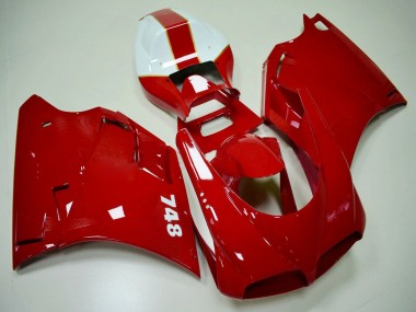 Großhandel Ducati 748 Motorrad Verkleidung 1993-2005 - Rot