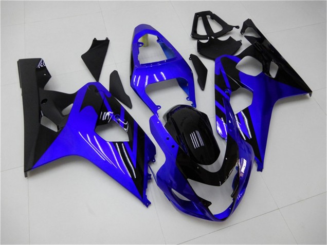 Großhandel Suzuki GSXR 600/750 Motorrad Verkleidung 2004-2005 - Blau Glanzendes Schwarz