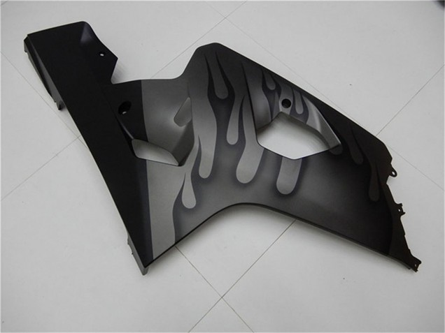 Großhandel Suzuki GSXR 600/750 Motorrad Verkleidung 2004-2005 - Grau Schwarz Flamme