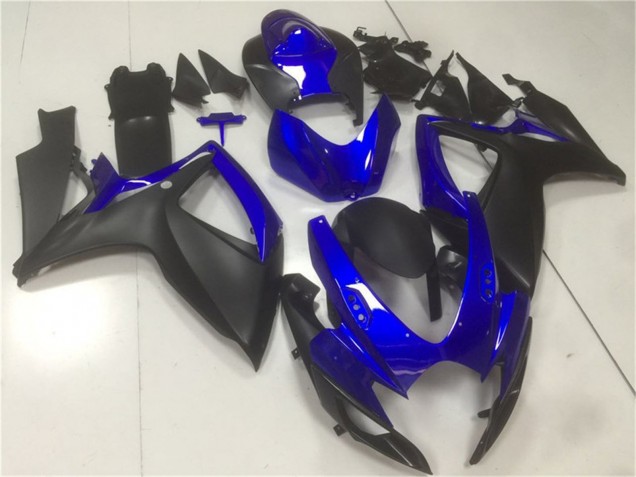 Großhandel Suzuki GSXR 600/750 Motorrad Verkleidung 2006-2007 - Blau Matt Schwarz