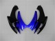 Großhandel Suzuki GSXR 600/750 Motorrad Verkleidung 2006-2007 - Blau Glanzendes Schwarz