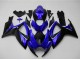 Großhandel Suzuki GSXR 600/750 Motorrad Verkleidung 2006-2007 - Blau Glanzendes Schwarz