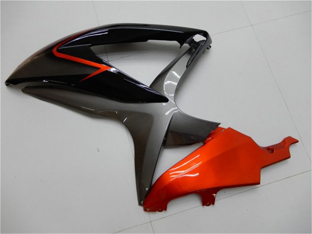 Großhandel Suzuki GSXR 600/750 Motorrad Verkleidung 2008-2010 - Orange Grau Glanzendes Schwarz
