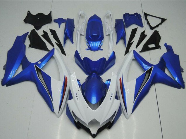 Großhandel Suzuki GSXR 600/750 Motorrad Verkleidung 2008-2010 - Weiss Blau