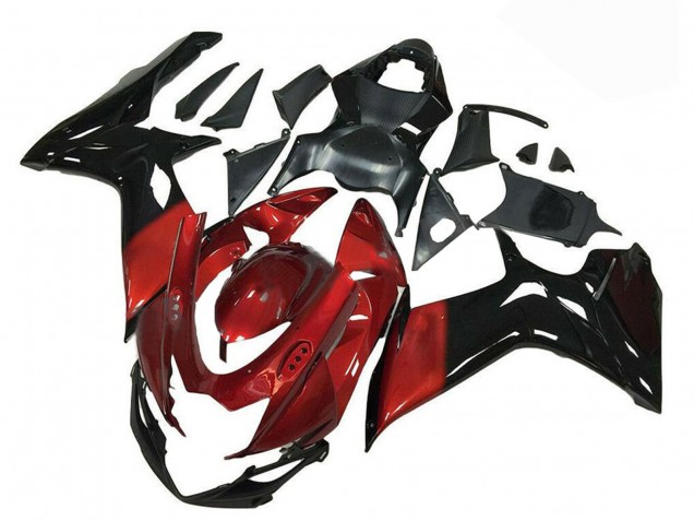 Großhandel Suzuki GSXR 600/750 Motorrad Verkleidung 2011-2024 - Rot Glanzendes Schwarz