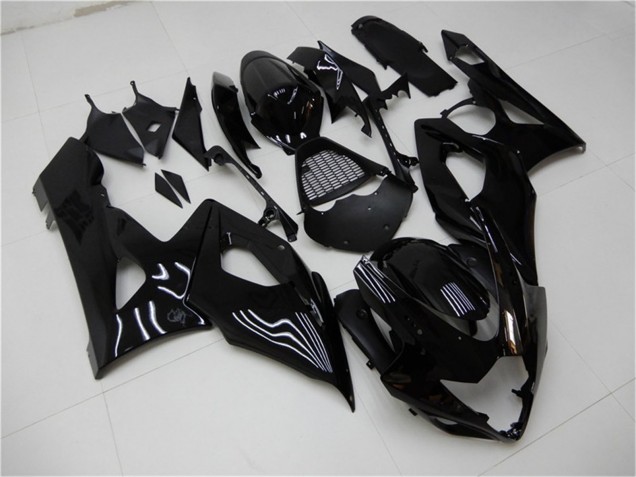 Großhandel Suzuki GSXR 1000 Motorrad Verkleidung Kit 2005-2006 - Glanzendes Schwarz