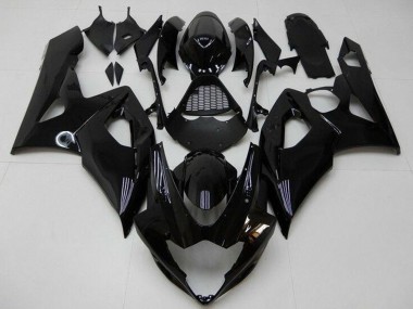 Großhandel Suzuki GSXR 1000 Motorrad Verkleidung Kit 2005-2006 - Glanzendes Schwarz