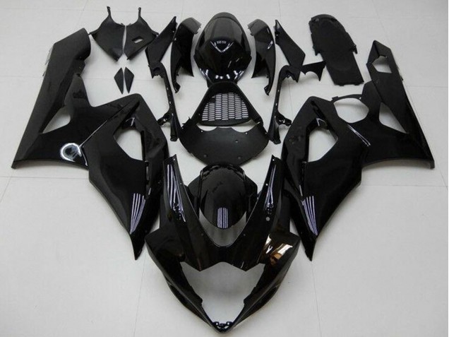 Großhandel Suzuki GSXR 1000 Motorrad Verkleidung Kit 2005-2006 - Glanzendes Schwarz