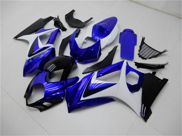 Großhandel Suzuki GSXR 1000 Motorrad Verkleidung 2007-2008 - Weiss Blau Schwarz Kein Aufkleber