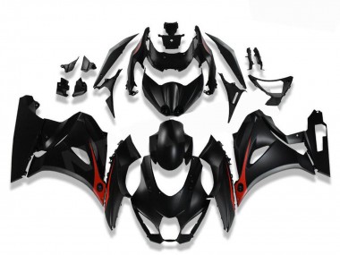 Großhandel Suzuki GSXR 1000 Motorrad Verkleidung 2017-2024 - Schwarz Rot