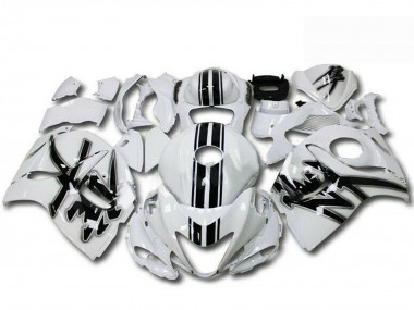 Großhandel Suzuki GSXR 1300 Hayabusa Motorrad Verkleidung 2008-2020 - Perl Weiss Schwarz