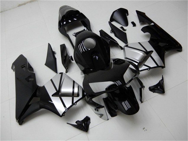 Großhandel Honda CBR600RR Motorrad Verkleidung 2003-2004 - Silber Glanzendes Schwarz Streifen