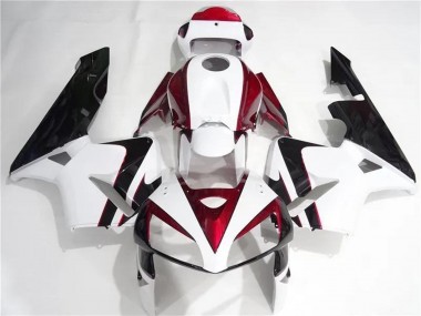 Großhandel Honda CBR600RR Motorrad Verkleidungen Kit 2005-2006 - Weiss Rot Schwarz
