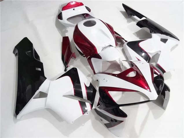 Großhandel Honda CBR600RR Motorrad Verkleidungen Kit 2005-2006 - Weiss Rot Schwarz