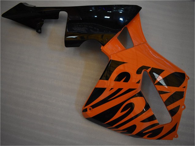 Großhandel Honda CBR600RR Motorrad Verkleidung 2005-2006 - Orange Schwarz Flamme