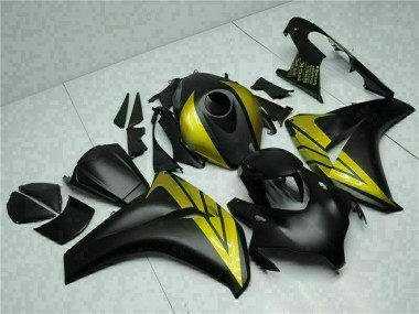 Großhandel Honda CBR1000RR Motorrad Verkleidung 2008-2011 - Matt Schwarz Gold