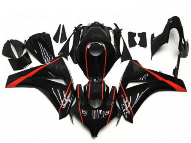 Großhandel Honda CBR1000RR Motorrad Verkleidung 2008-2011 - Glanzendes Schwarz Rot