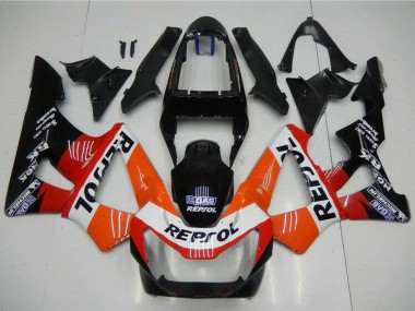 Großhandel Honda CBR900RR 929RR Motorrad Verkleidung 2000-2001 - Orange Weiss Rot Glanzendes Schwarz Repsol