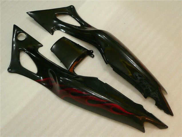 Großhandel Honda CBR600 F3 Motorrad Verkleidung 1995-1996 - Glanzendes Schwarz Rot Flamme