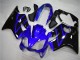 Großhandel Honda CBR600 F4i Motorrad Verkleidung Kit 2004-2007 - Blau Glanzendes Schwarz
