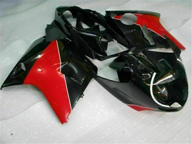 Großhandel Honda CBR1100XX Blackbird Motorrad Verkleidung 1996-2007 - Rot Glanzendes Schwarz