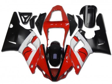 Großhandel Yamaha YZF R1 Motorrad Verkleidung 2000-2001 - Rot Weiss Glanzendes Schwarz
