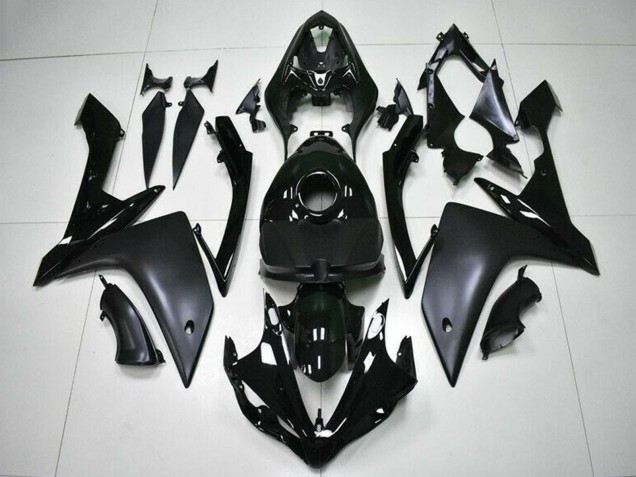 Großhandel Yamaha YZF R1 Motorrad Verkleidung 2007-2008 - Glanzendes Schwarz Matt Schwarz