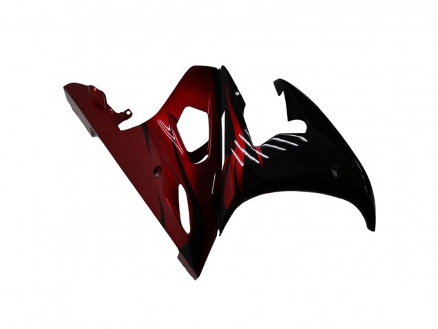 Großhandel Yamaha YZF R6 Motorrad Verkleidung Kit 2003-2004 - Glanzendes Schwarz Rot