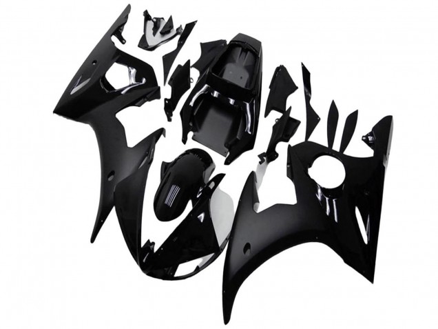 Großhandel Yamaha YZF R6 Motorrad Verkleidung 2003-2004 - Glanzendes Schwarz Matt Schwarz
