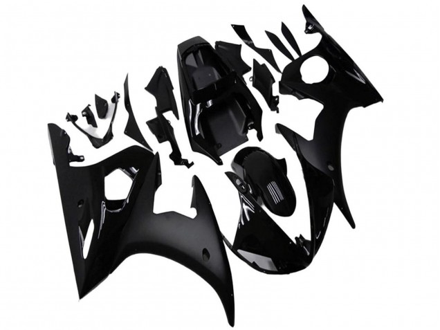 Großhandel Yamaha YZF R6 Motorrad Verkleidung 2003-2004 - Glanzendes Schwarz Matt Schwarz