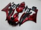 Großhandel Yamaha YZF R6 Motorrad Verkleidung Kit 2006-2007 - Rot Matt Schwarz