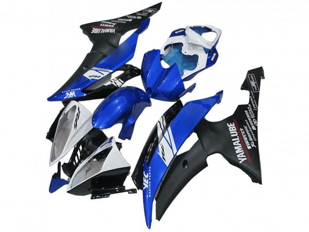 Großhandel Yamaha YZF R6 Motorrad Verkleidung 2008-2016 - Weiss Blau Matt Schwarz Yamalube