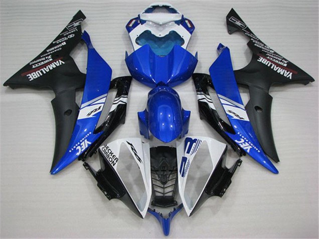 Großhandel Yamaha YZF R6 Motorrad Verkleidung 2008-2016 - Weiss Blau Matt Schwarz Yamalube