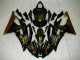 Großhandel Yamaha YZF R6 Motorrad Verkleidung 2008-2016 - Glanzendes Schwarz Gold Flamme