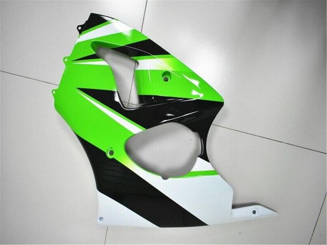 Großhandel Kawasaki ZX6R Motorrad Verkleidung Kit 2000-2002 - Grun Weiss Schwarz
