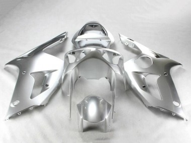 Großhandel Kawasaki ZX6R Motorrad Verkleidung Kit 2003-2004 - Silber