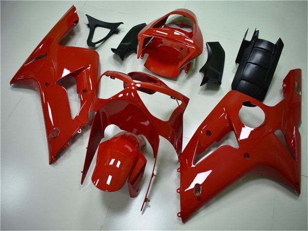 Großhandel Kawasaki ZX6R Motorrad Verkleidung Kit 2003-2004 - Rot
