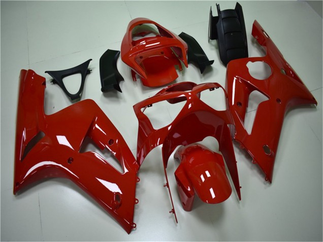 Großhandel Kawasaki ZX6R Motorrad Verkleidung Kit 2003-2004 - Rot