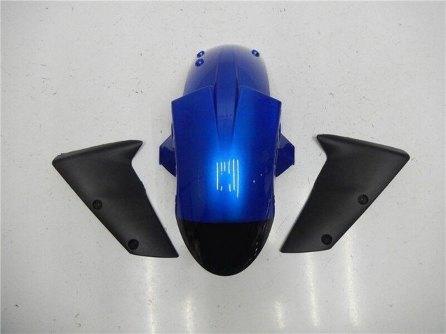 Großhandel Kawasaki ZX6R Motorrad Verkleidung Kit 2005-2006 - Blau Glanzendes Schwarz