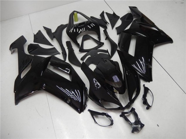 Großhandel Kawasaki ZX6R Motorrad Verkleidung 2007-2008 - Glanzendes Schwarz