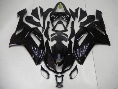 Großhandel Kawasaki ZX6R Motorrad Verkleidung 2007-2008 - Glanzendes Schwarz