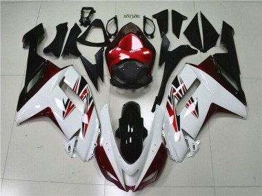 Großhandel Kawasaki ZX6R Motorrad Verkleidung 2007-2008 - Weiss Schwarz Rot