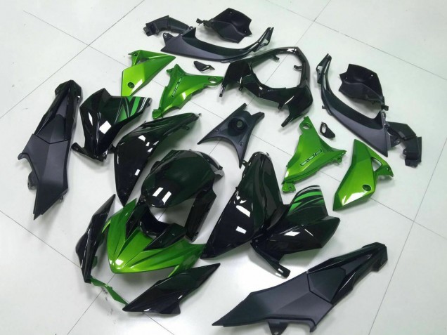 Großhandel Kawasaki Z800 Motorrad Verkleidung 2013-2018 - Grun Glanzendes Schwarz