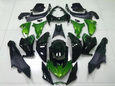 Großhandel Kawasaki Z800 Motorrad Verkleidung 2013-2018 - Grun Glanzendes Schwarz