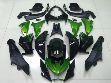 Großhandel Kawasaki Z800 Motorrad Verkleidung 2013-2018 - Grun Glanzendes Schwarz