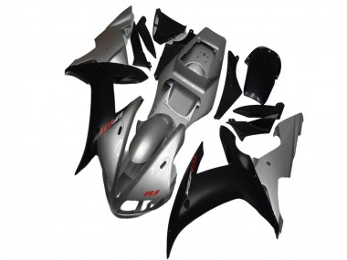Großhandel Yamaha YZF R1 Motorrad Verkleidung 2002-2003 - Silber Matt Schwarz