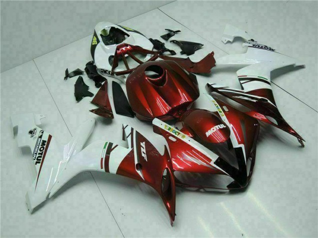 Großhandel Yamaha YZF R1 Motorrad Verkleidung 2004-2006 - Weiss Rot Gelb Motul 46