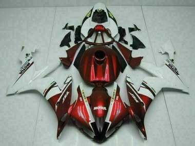 Großhandel Yamaha YZF R1 Motorrad Verkleidung 2004-2006 - Weiss Rot Gelb Motul 46