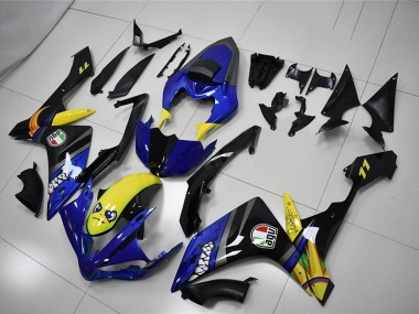 Großhandel Yamaha YZF R1 Motorrad Verkleidung 2007-2008 - Blau Gelb Schwarz Hai