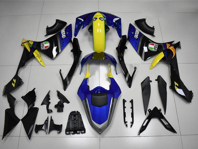 Großhandel Yamaha YZF R1 Motorrad Verkleidung 2007-2008 - Blau Gelb Schwarz Hai